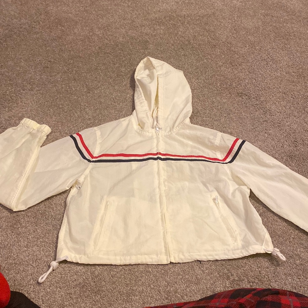 Cropped long sleeve jacket